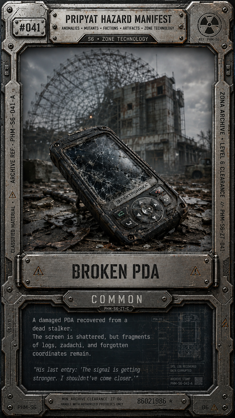 Broken PDA